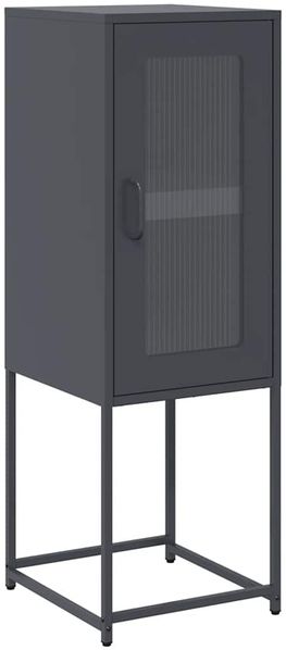 Sideboard, Kommode Anthrazit 36x39x107 cm Kaltgewalzter Stahl j925p