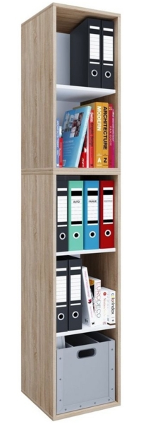 VCM Büroregal & Bücherregal Lona 917851 Sonoma-Eiche H. 183 x B. 35 x T. 37 cm