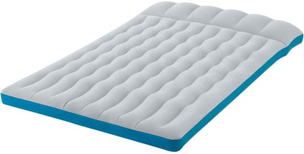 Intex Camping-Matratze, PVC hellgrau / blau, 127x193 cm