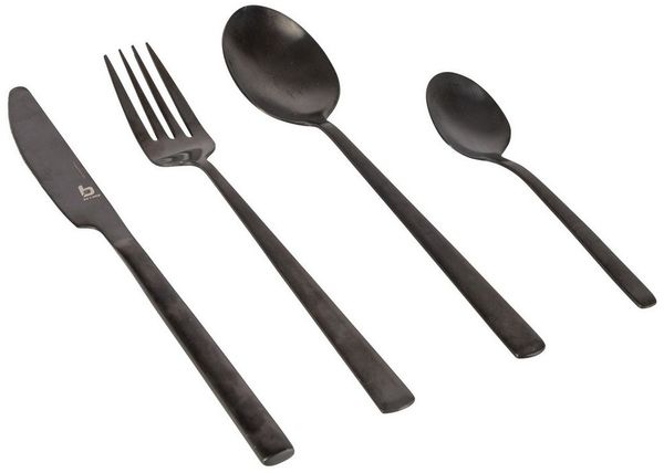 Bo-Camp Besteck-Set 16-teilig schwarz