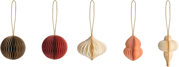 Weihnachtsbaumschmuck 20er Set STORA Papier Bunt