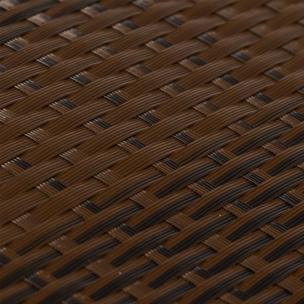 vidaXL Balkon-Sichtschutz Braun und Schwarz 300x80 cm Poly Rattan 156250 Bild 6
