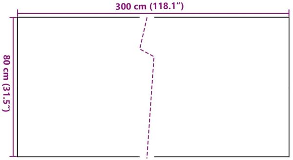 vidaXL Balkon-Sichtschutz Braun und Schwarz 300x80 cm Poly Rattan 156250 Bild 8