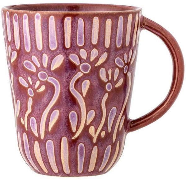 Bloomingville Becher Bloomingville Becher SAMSIN Violett mit Henkel