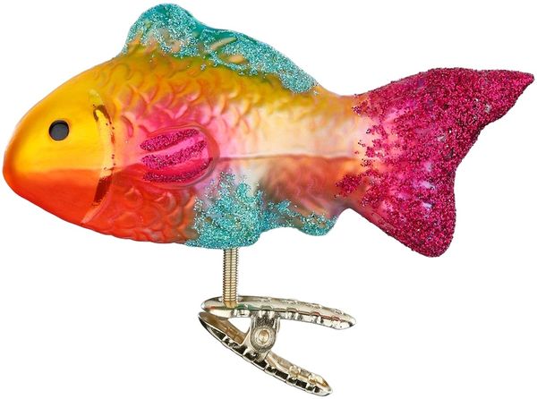 Buntfisch 10cm Inge Glas maritimer Weihnachtsschmuck