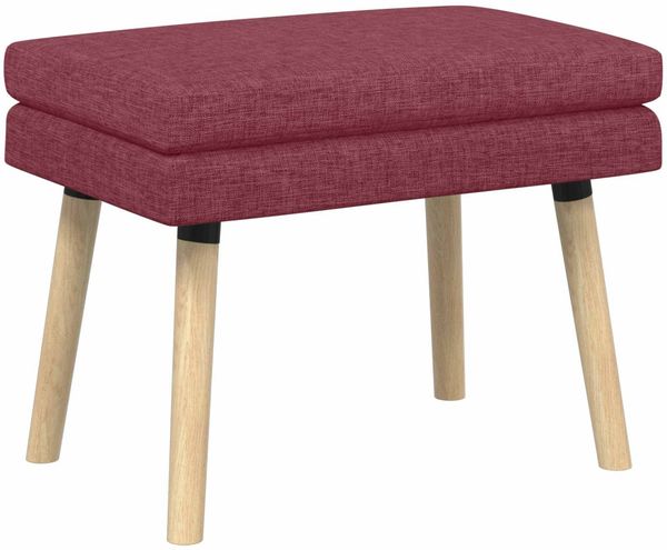 vidaXL Doppellagige Bank Weinrot 60 x 40 x 46 cm Stoff 42038420