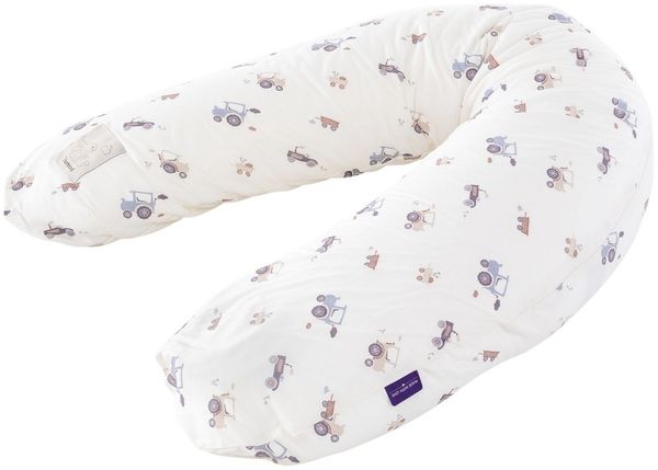 Träumeland BEZUG Stillkissen elastisch Little Farm blau 180 cm