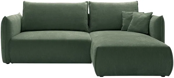Vente-unique - CARISU Sofa Stoff Grün - B 167 cm x H 89 cm x L 245 cm
