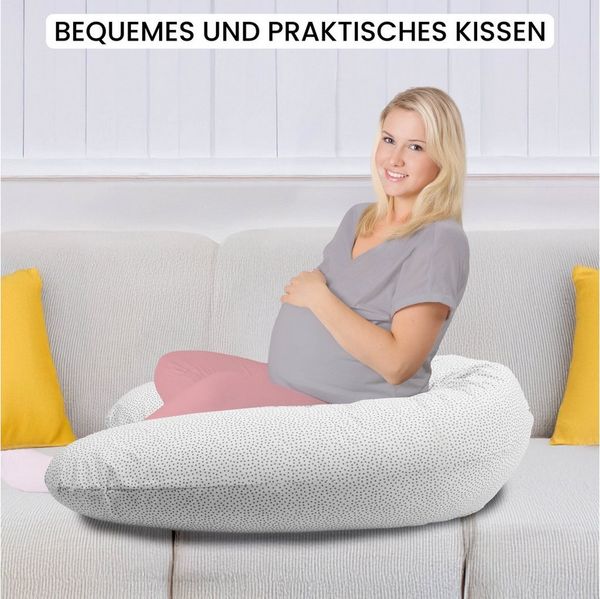 Amilian Stillkissen XXL - Seitenschläferkissen - Schwangerschaftskissen - Lagerungskissen, Pregnancy Pillow - Stillkissen 170 cm - Body Pillow - Schlafkissen Seitenschläfer, Seitenschläferkissen Schwangerschaft - Kissen