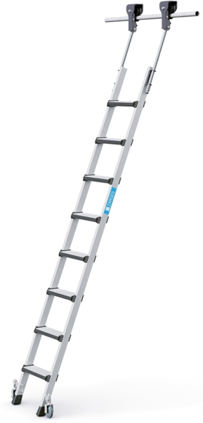Zarges Regalleiter fahrbar Comfortstep Trec LH 8 Stufen