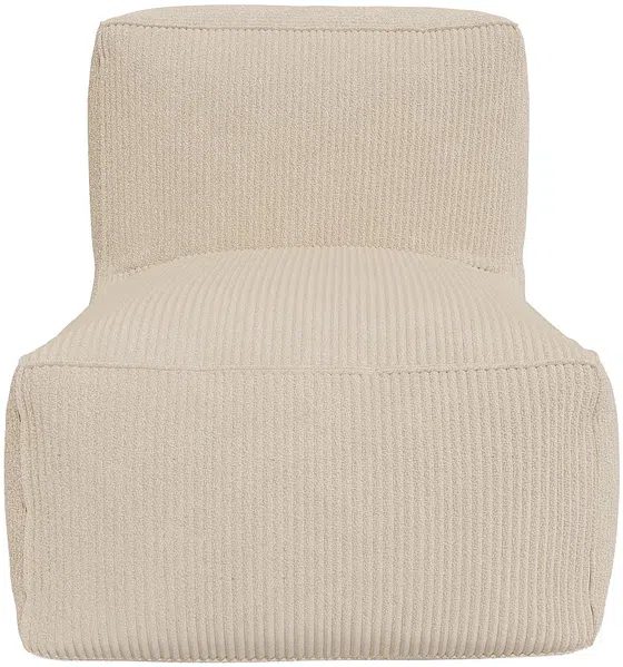 Vente-unique - NOUMARA Sessel StoffSamt Beige - B 95 cm x H 80 cm x L 70 cm