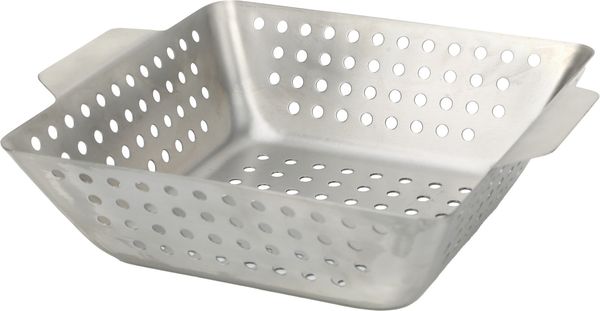 Primaster Grillkorb Edelstahl 26 x 22 x 7 cm