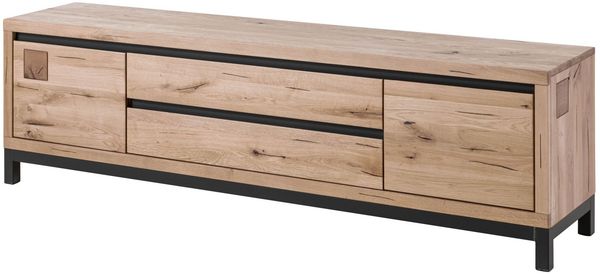 TV-Board Wildeiche 190x40x56 bianco geölt VILLANDERS #253