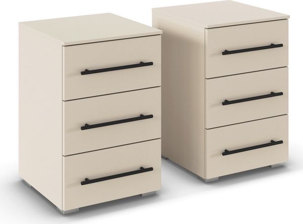 rauch Nachtkommode Nachttisch Nachtkonsole AVOLA in Dekorfront (Set, 2 St, Breite 40 cm inkl. Soft-Close-Funktion), mit 3 geräumigen Schubladen für viel Stauraum MADE IN GERMANY