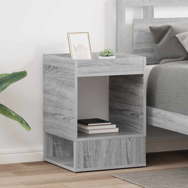 vidaXL Beistelltisch 2 pcs Graues Sonoma 40 x 40 x 56 cm Holzwerkstoff 890955