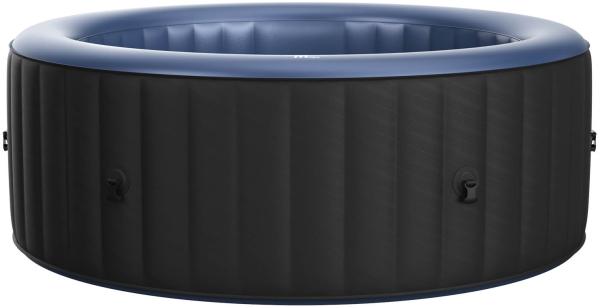 BRAST Whirlpool aufblasbar MSpa Bergen für 8 Personen Ø224X70cm In- Outdoor Pool Ganzjähriger Einsatz 144 Massagedüsen Stromsparend inkl. Energiespar-Timer