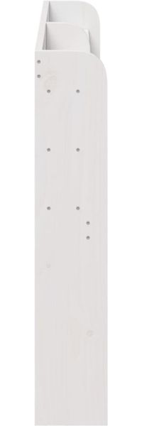 vidaXL Kopfteil mit Ablagen Weiß 160 cm Massivholz Kiefer 850945 Bild 4
