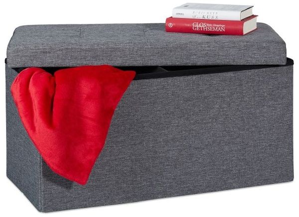 Relaxdays Sitzbank mit Stauraum