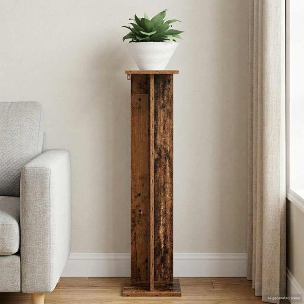 vidaXL Pflanzenständer Altholz 25 x 25,5 x 100,5 cm Holzwerkstoff 899638