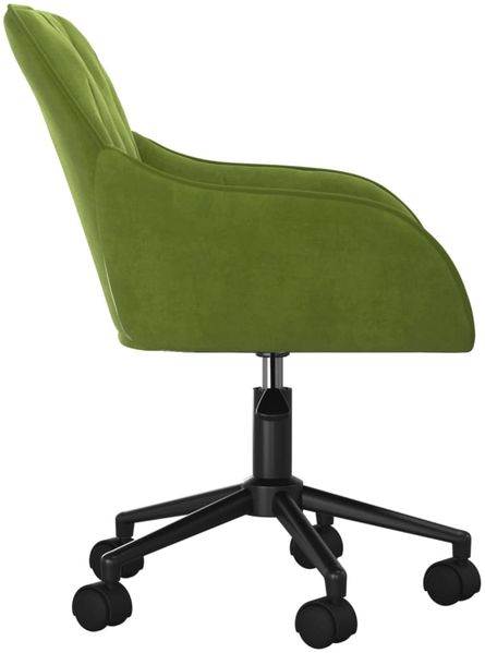 vidaXL Bürostuhl Drehbar Hellgrün Samt, 78 x 61 x 56 cm Bild 4