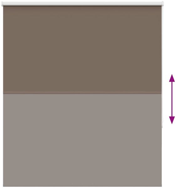 vidaXL Verdunkelungsrollo Kaffeebraun 130x130cm Stoffbreite 126,6cm 4010978 Bild 5
