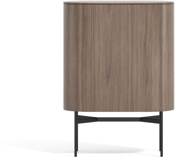 Livin Hill Silario SA08 Kommode, Echtholzfurnier aus Walnussholz, MDF, Metallgestell und Akzente, 130 x 50 x 95 cm Bild 5