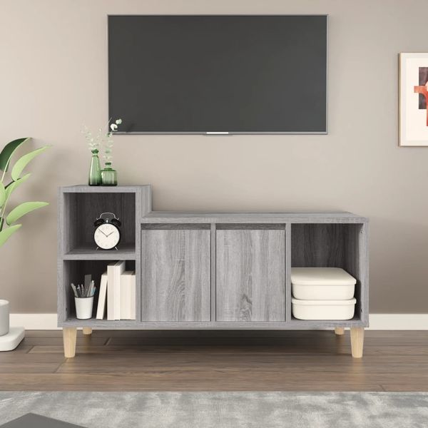 vidaXL TV-Schrank Grau Sonoma 100 x 35 x 55 cm Holzwerkstoff [821178]