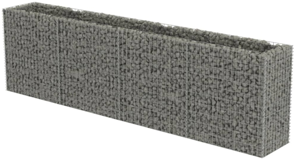 vidaXL Gabionen-Hochbeet Verzinkter Stahl 360×50×100 cm 143560