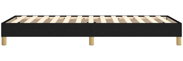 vidaXL Polsterbett, Stoff, 25,0 cm, Schwarz, 80x200 cm, Natur Bild 6