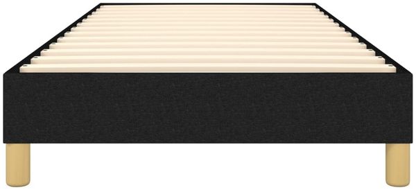 vidaXL Polsterbett, Stoff, 25,0 cm, Schwarz, 80x200 cm, Natur Bild 5