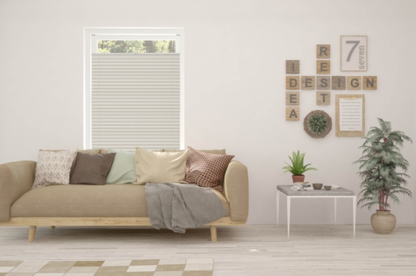 ondeco Plissee nach Maß für alle Fenster innen Montage in Glasleiste mit Spannschuh Sonnenschutz Rollo Sichtschutz Blickdicht - Vanille - B): 121-130 cm, H): 40-100 cm Bild 8