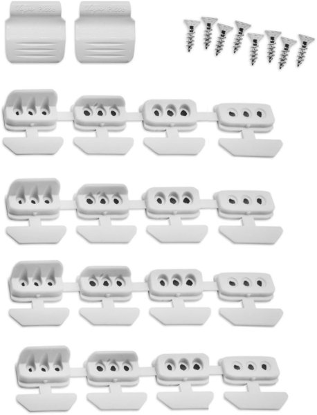 ondeco Plissee nach Maß für alle Fenster innen Montage in Glasleiste mit Spannschuh Sonnenschutz Rollo Sichtschutz Blickdicht - Vanille - B): 121-130 cm, H): 40-100 cm Bild 5