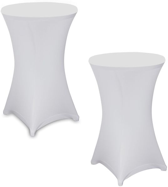 2x Julido Stehtischhusse Husse Stehtisch Stretch Ø 80cm Bistrotisch Stehtisch