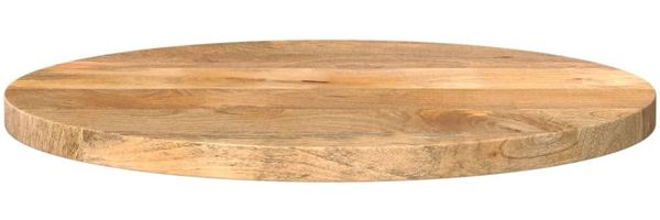 vidaXL Tischplatte Ø 50x3,8 cm Rund Massivholz Mango 370061 Bild 3
