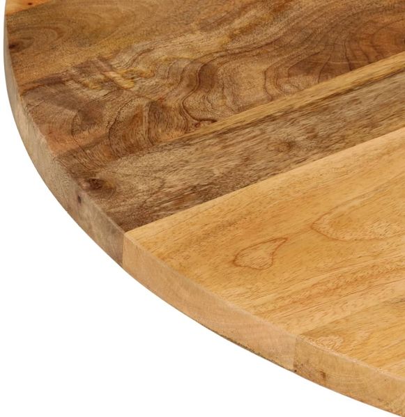 vidaXL Tischplatte Ø 50x3,8 cm Rund Massivholz Mango 370061 Bild 6
