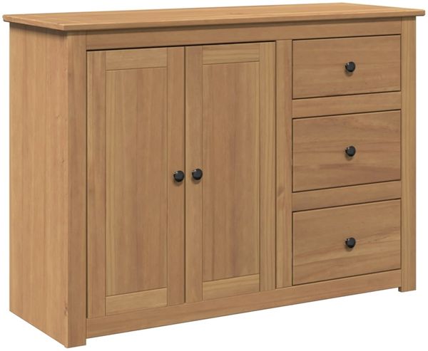 Sideboard, Kommode mit Schubladen Panama 112x40x80 cm Massivholz Kiefer j2149p