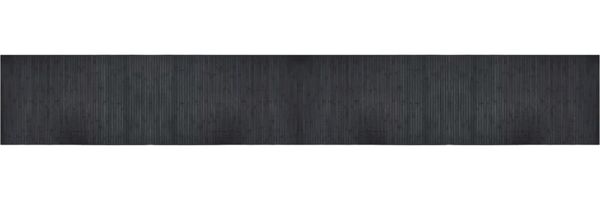 vidaXL Teppich Rechteckig Grau 60x400 cm Bambus 376730 Bild 2