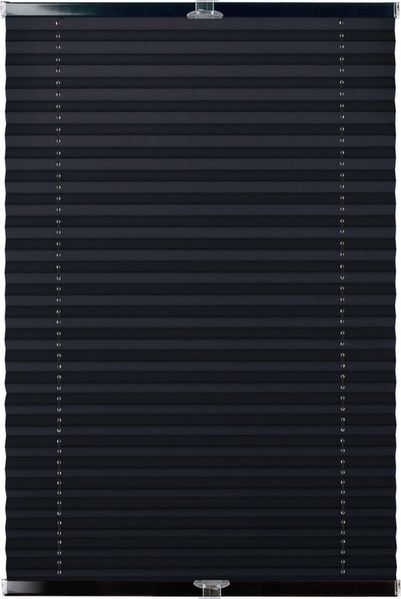 DomDeco Plissee Thermo Plissee Ohne Bohren Anthrazit 60x120cm, ohne Bohren, Klemmfix, Sicht- und Sonnenschutz, ohne Bohren, Klemmfix, Fixmaß, Klemmträger