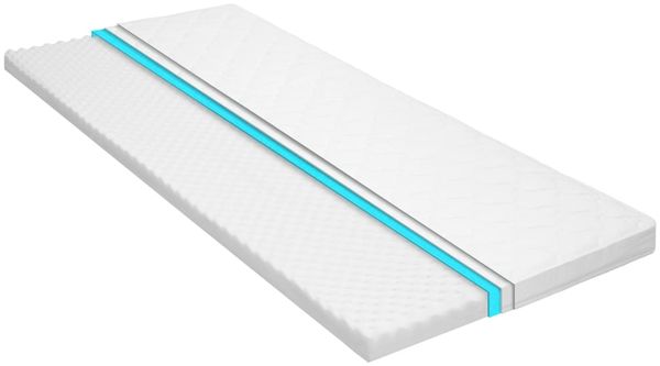 Matratzenauflage, Kaltschaum Ei-Profil, 6 cm, 120x200 cm