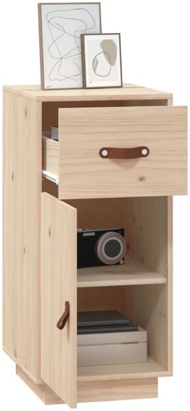 Sideboard 34 x 40 x 75 cm Massivholz Kiefer [820122] Bild 5