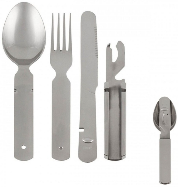 MFH Besteck-Set BW Essbesteck, 4-teilig, schwere Ausführung (4-tlg), 1 Personen, Edelstahl, BW Essbesteck, 4-teilig