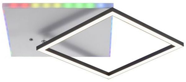 LED Deckenleuchte, stahl, dimmbar Fernbedienung RGB LED, L 59 cm