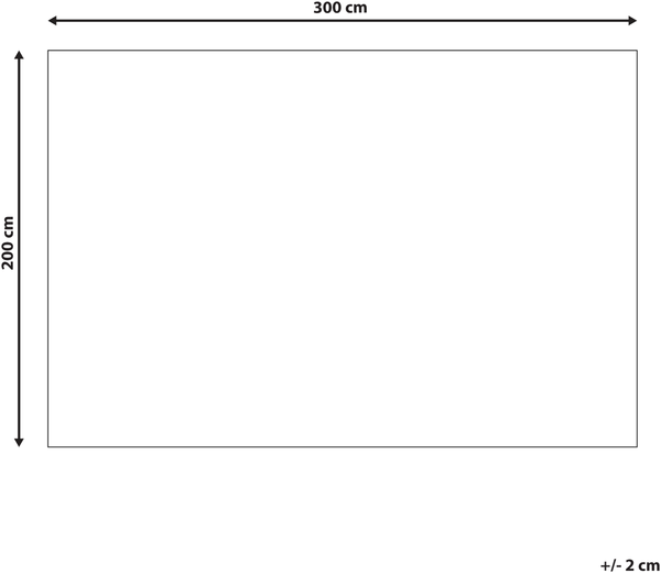 Teppich Baumwolle mehrfarbig 200 x 300 cm Blumenmuster Kurzflor FARWAN Bild 2