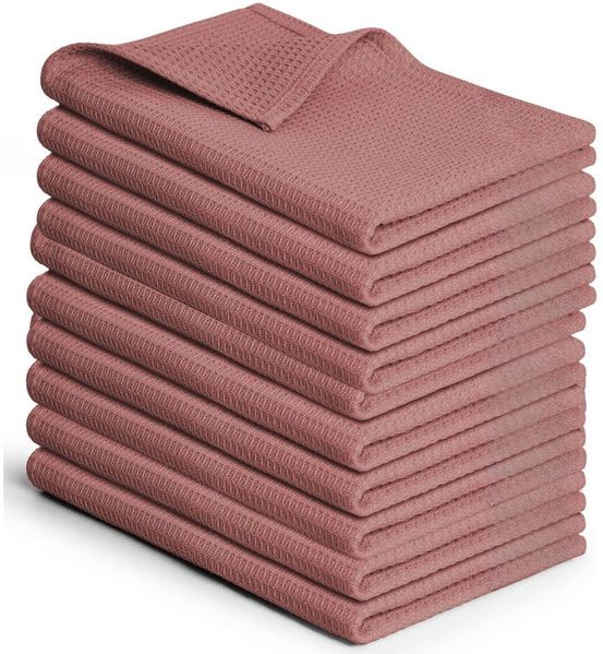 Blumtal Geschirrtuch Set 50x70 oder 30x30 cm, 100% Baumwolle, (10-tlg), Saugfähig, schnell trocknend, waschbar, 100% Baumwolle