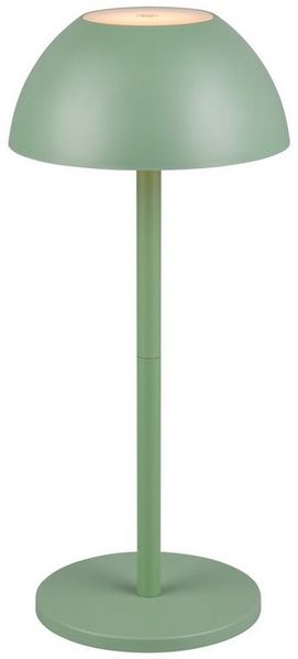 lightling LED Tischleuchte Robert, Touchfunktion, LED fest integriert, Warmweiß, 4 fach Touch, Akkubetrieb, USB-C, Outdoor geeignet, pistaziengrün