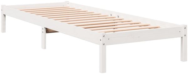 vidaXL Massivholzbett Extra Lang ohne Matratze Weiß 100x210 Kieferholz 852405 Bild 6