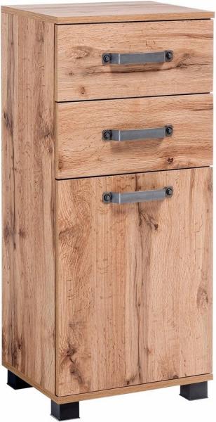 Schildmeyer Milan Unterschrank 134885, Eiche landhaus Dekor, 40. 3 x 32 x 94. 8 cm