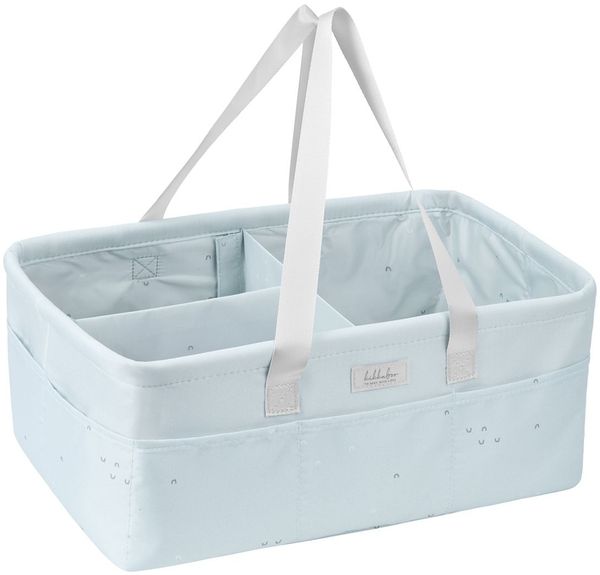 Kikkaboo Wickeltasche, Korb, Windelorganizer faltbar Griffe abnehmbare Trennwand hellblau