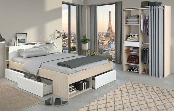 Parisot Schlafzimmer komplett Most in Akazie und weiß