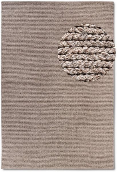 Villeroy & Boch 'Francois' Wollteppich, Höhe: 7 mm, handgewebt, weiche Wolle, Linen, 80x150 cm